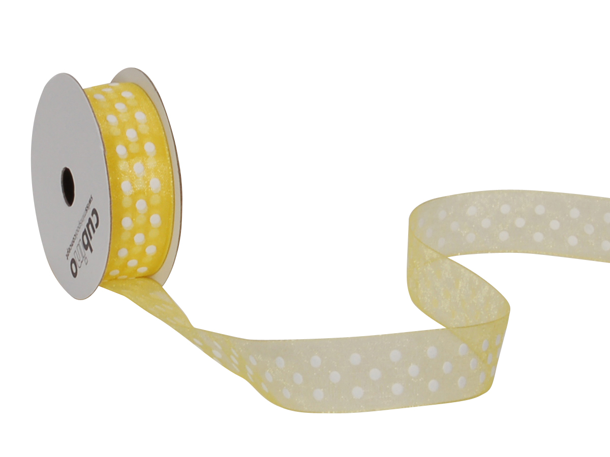 SPYK Bande Cubino Dots 1748.1564 15mmx4m jaune-blanc