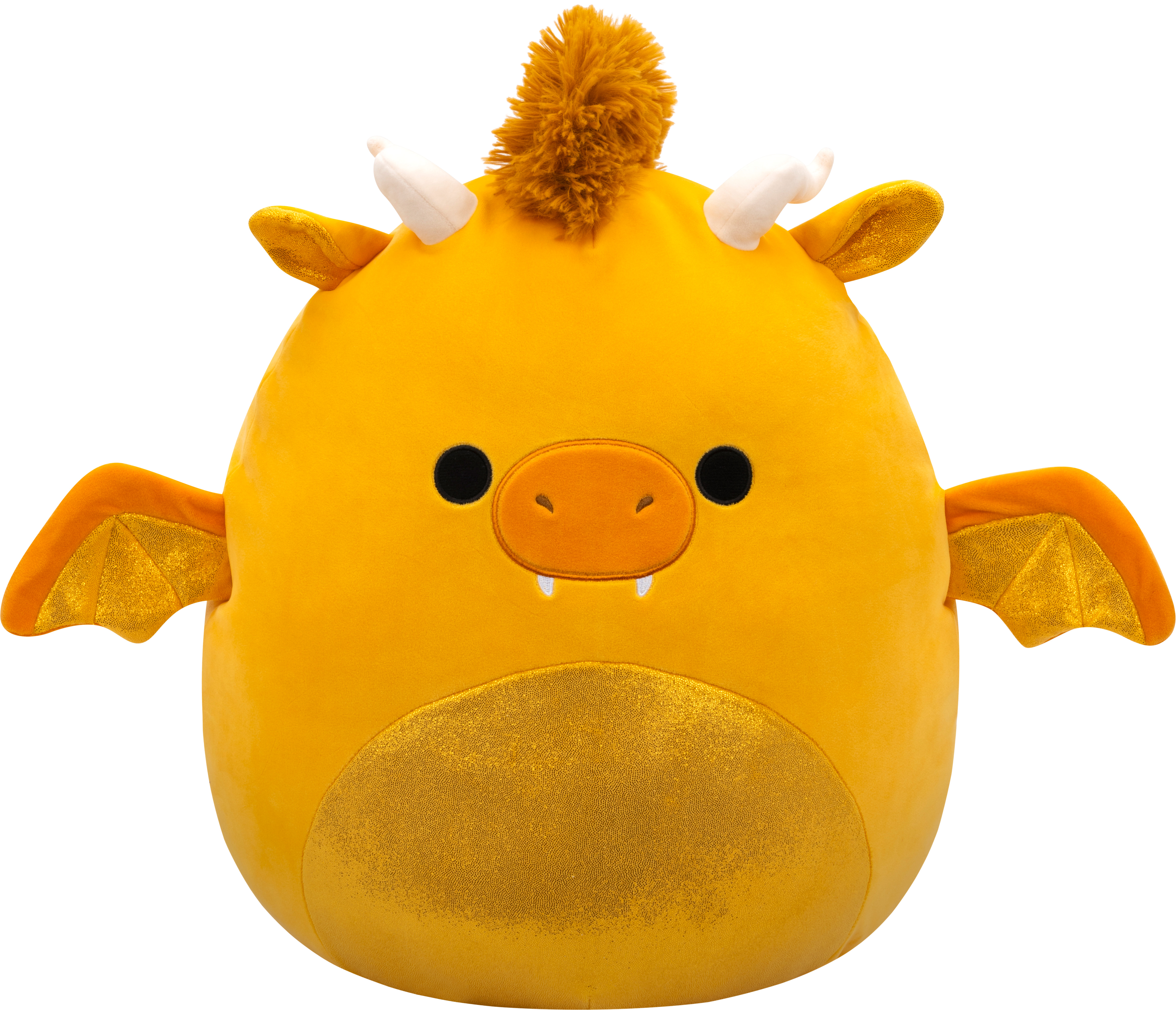 photo SQUISHMALLOWS Mister Dragon 40cm 6700.45339 or avec ventre scintillant