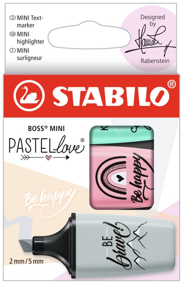 STABILO BOSS MINI Pastell 2.0 07/03-49 Étui 3 pcs.