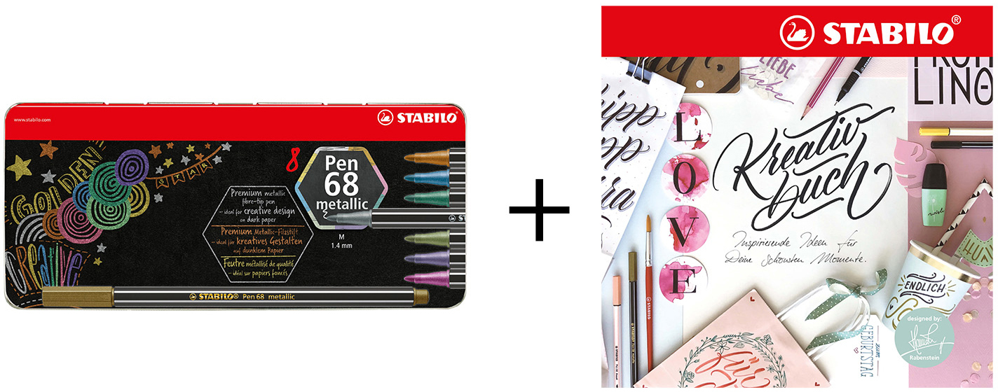 photo STABILO Fasermaler Pen 68 metallic 106883108 Creative Bundle
