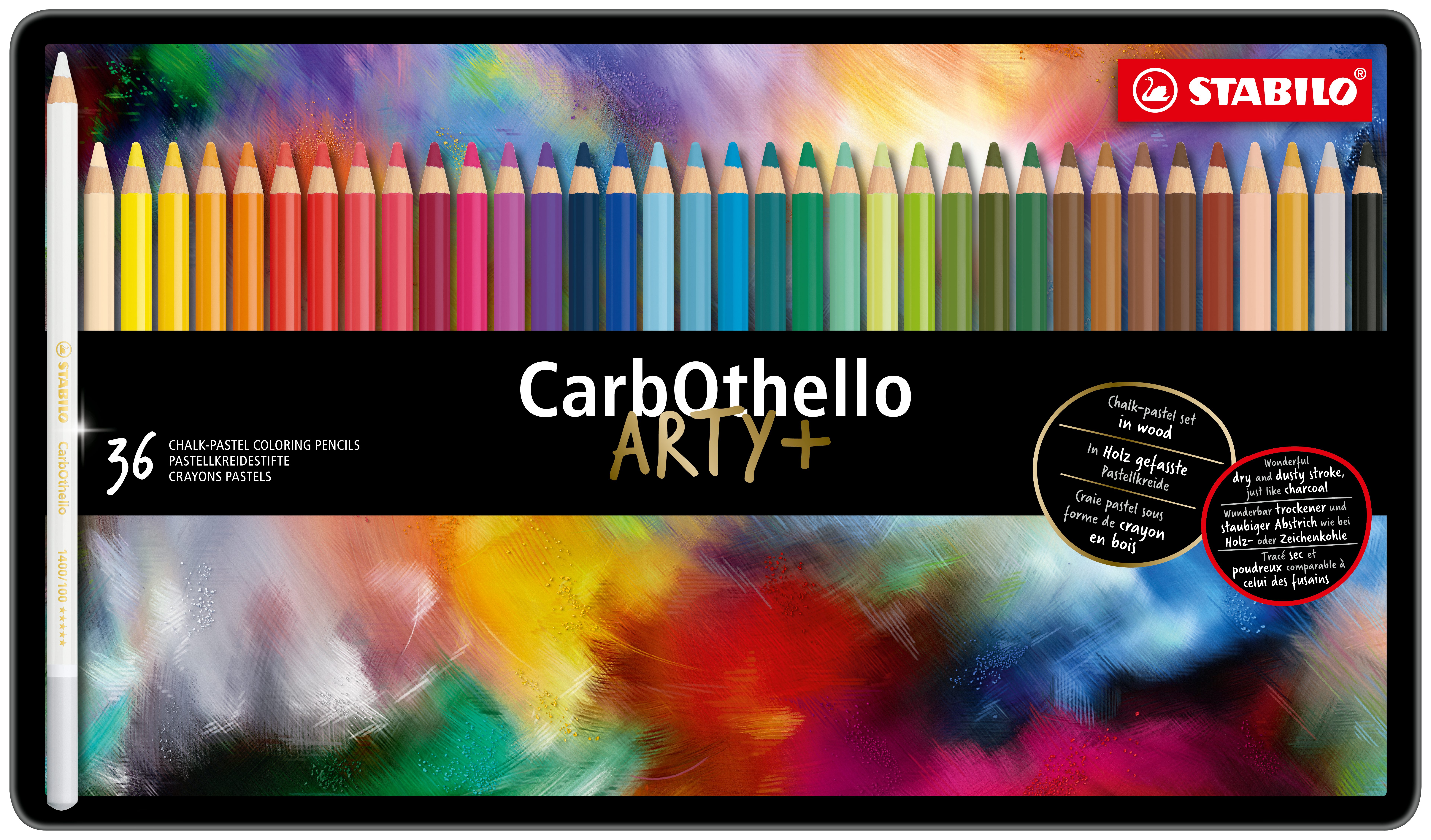 STABILO CarbOthello Cray. fusain past. 1436-6 36 couleurs
