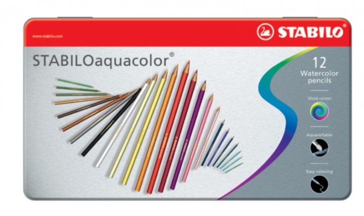 STABILO Crayon de coul.aquacolor 2,8mm 16125 12 Stück 12 pcs. 12 Stück 12 pcs.