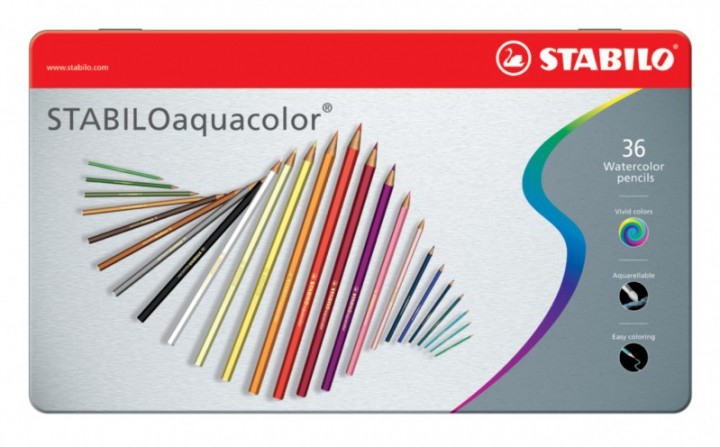 STABILO Crayon de coul.aquacolor 2,8mm 16365 36 Stück 26 pcs.
