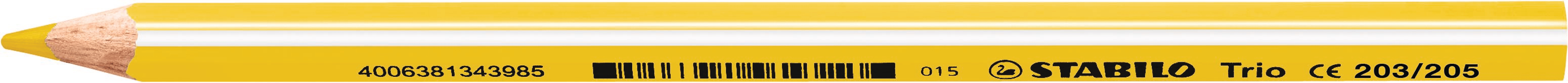 STABILO Crayon de couleur ergo. 4,2mm 203/205 Trio dick jaune Trio dick jaune