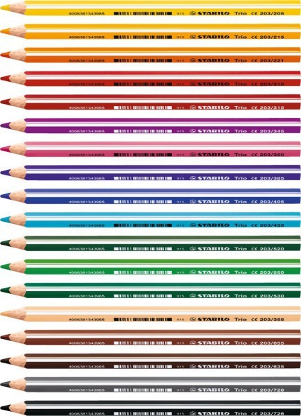 STABILO Crayon de couleur ergo. 4,2mm 203/726 Trio dick gris