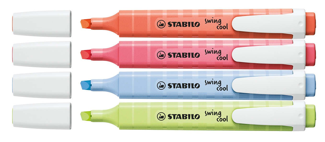 STABILO Textmarker Swing Cool 1-4mm 275/4-08-1 ass. 4 pcs.