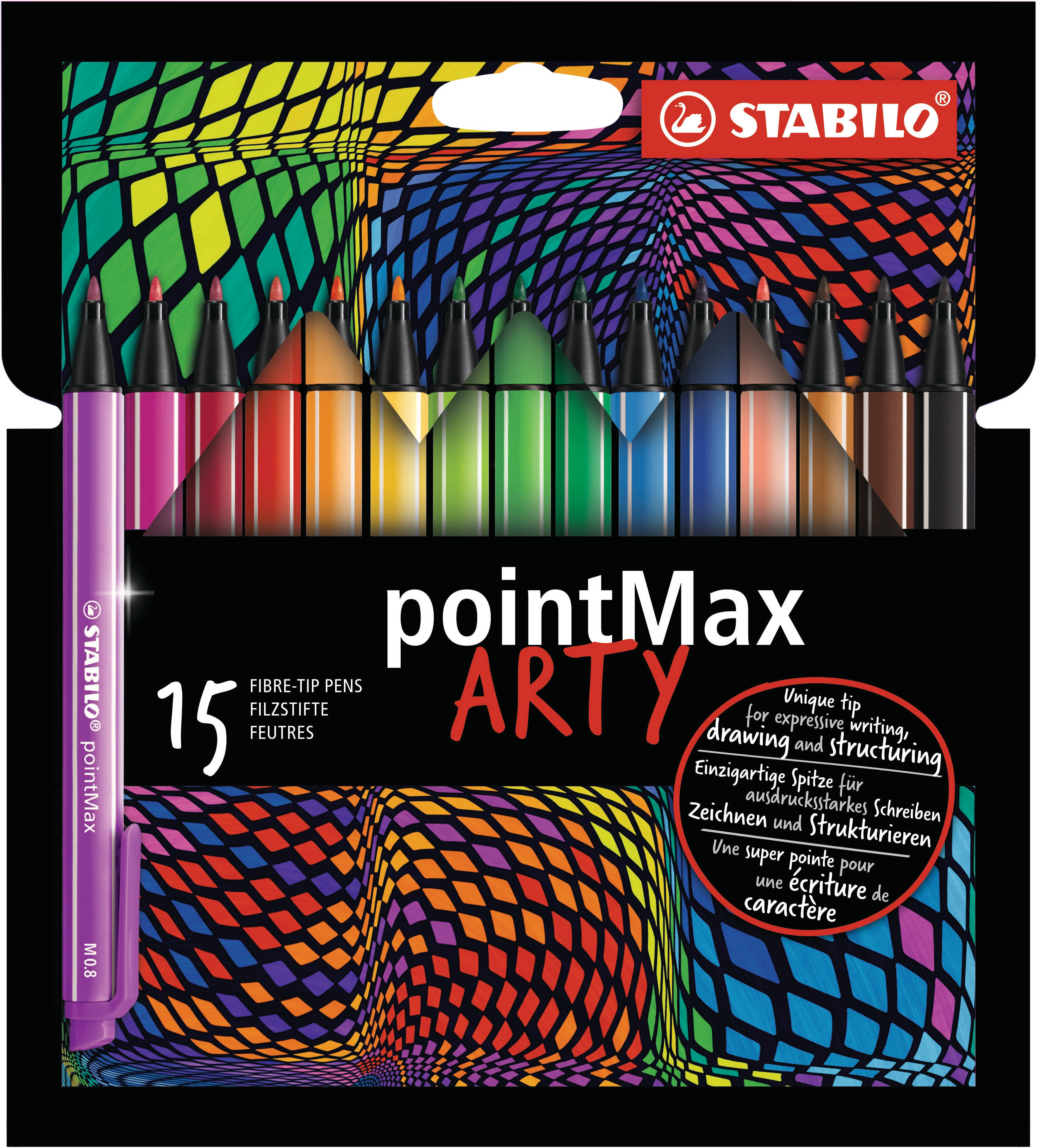 STABILO Stylo Fibre pointMax Arty 488/15-1-20 15 pcs. ass. 15 pcs. ass.