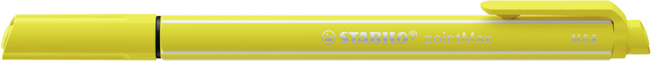 STABILO Stylo fibrePointMax 0.8mm 488/24 jaune citron