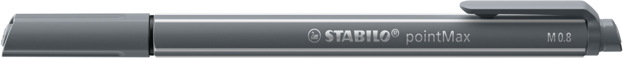 STABILO Stylo fibrePointMax 0.8mm 488/96 gris foncé
