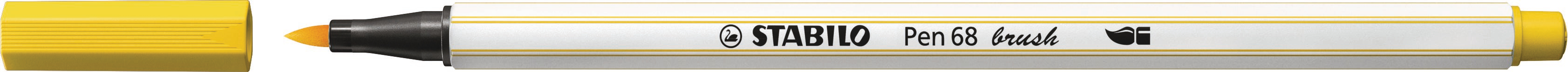 STABILO Stylo Fibre 68 brush 568/44 jaune