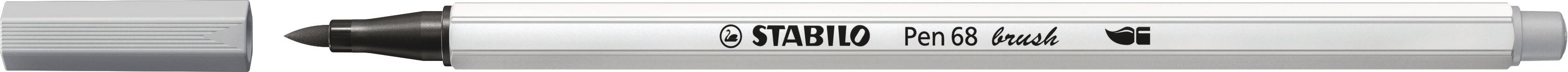 STABILO Stylo Fibre 68 brush 568/95 gris clair