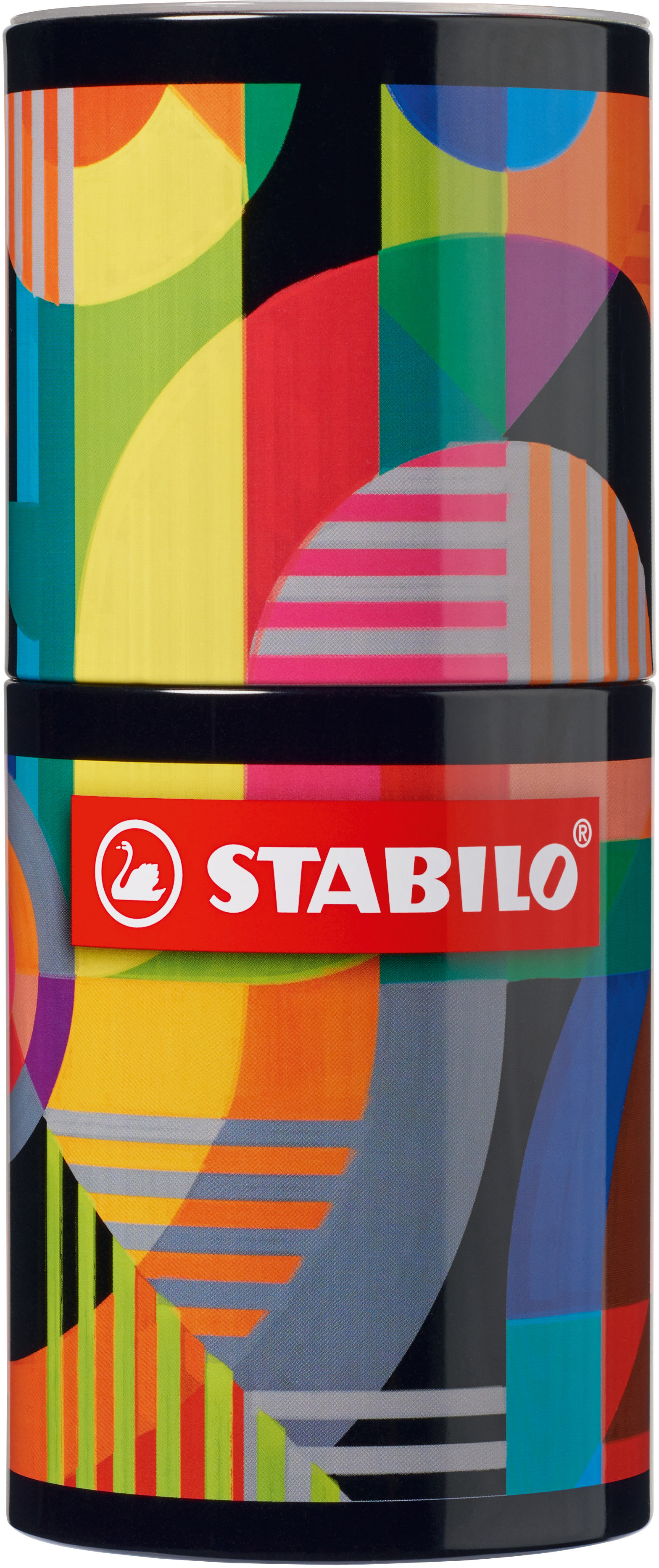 STABILO Stylo Fibre Pen 68 Arty 1mm 68/45-2-20 Etui métallique,rond 45 pièces
