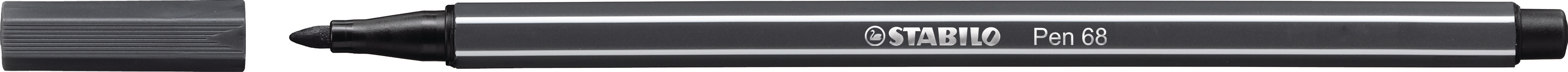 STABILO Stylo Fibre Pen 68 1mm 68/97 gris noir