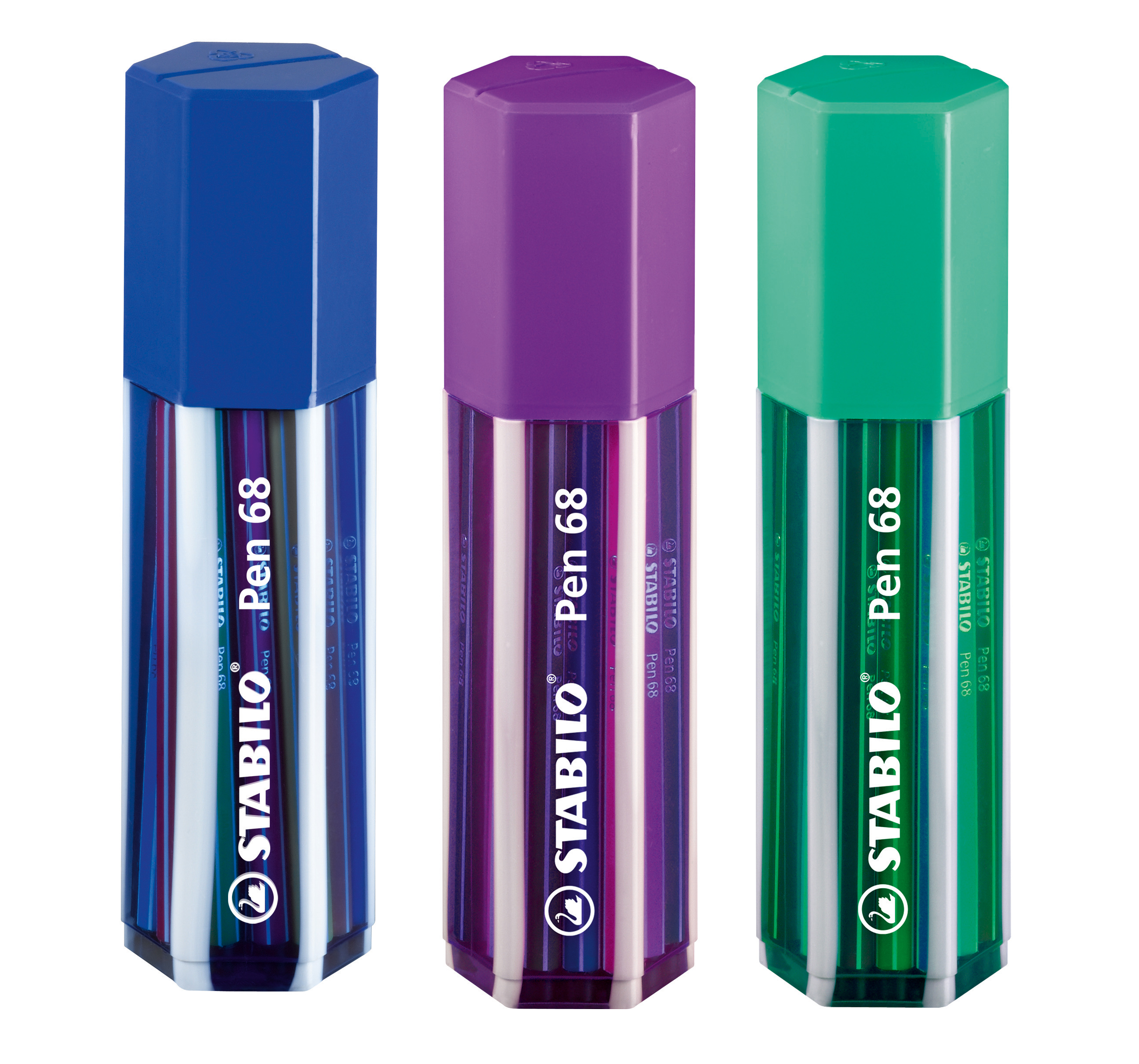 STABILO Stylo Fibre Pen 68 1mm 6820-1 20 couleurs Big Pen 20 couleurs Big Pen