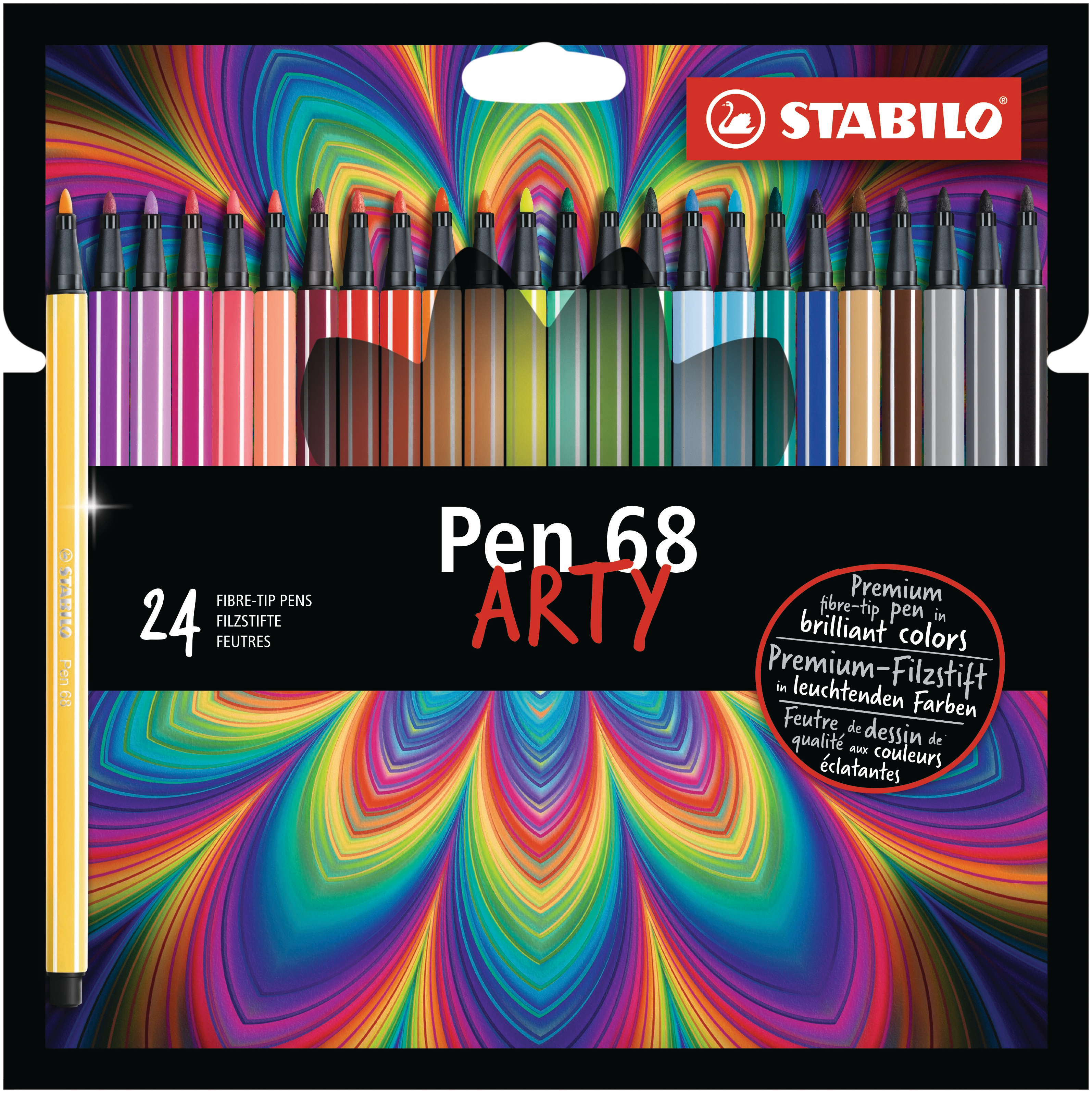 STABILO Stylo Fibre Pen 68 Arty 6824-1-20 24 pcs. ass.
