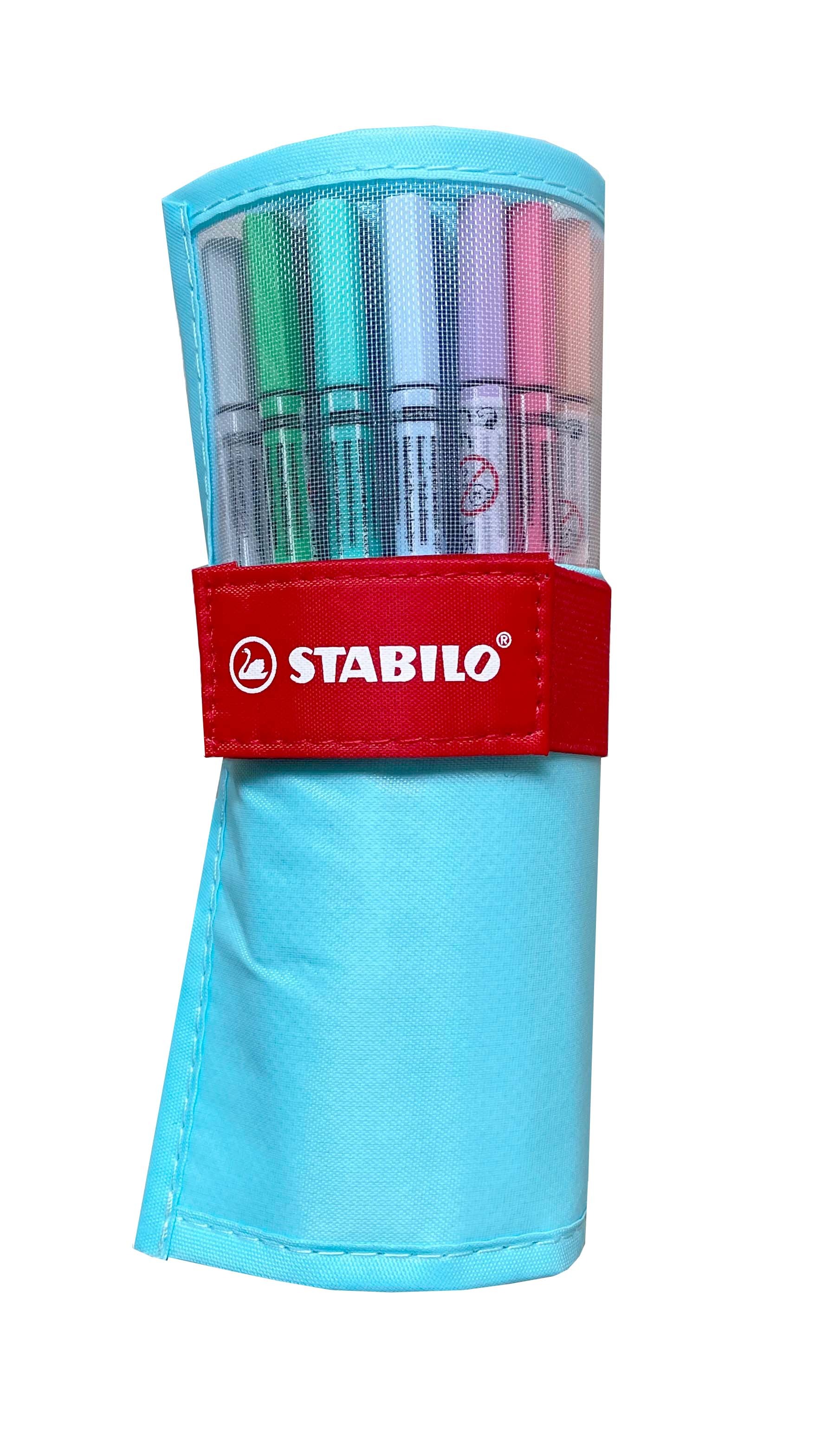 STABILO Rollerset point 68 1.0mm 6825-08-01CH 25 couleurs ass. bleu pastel