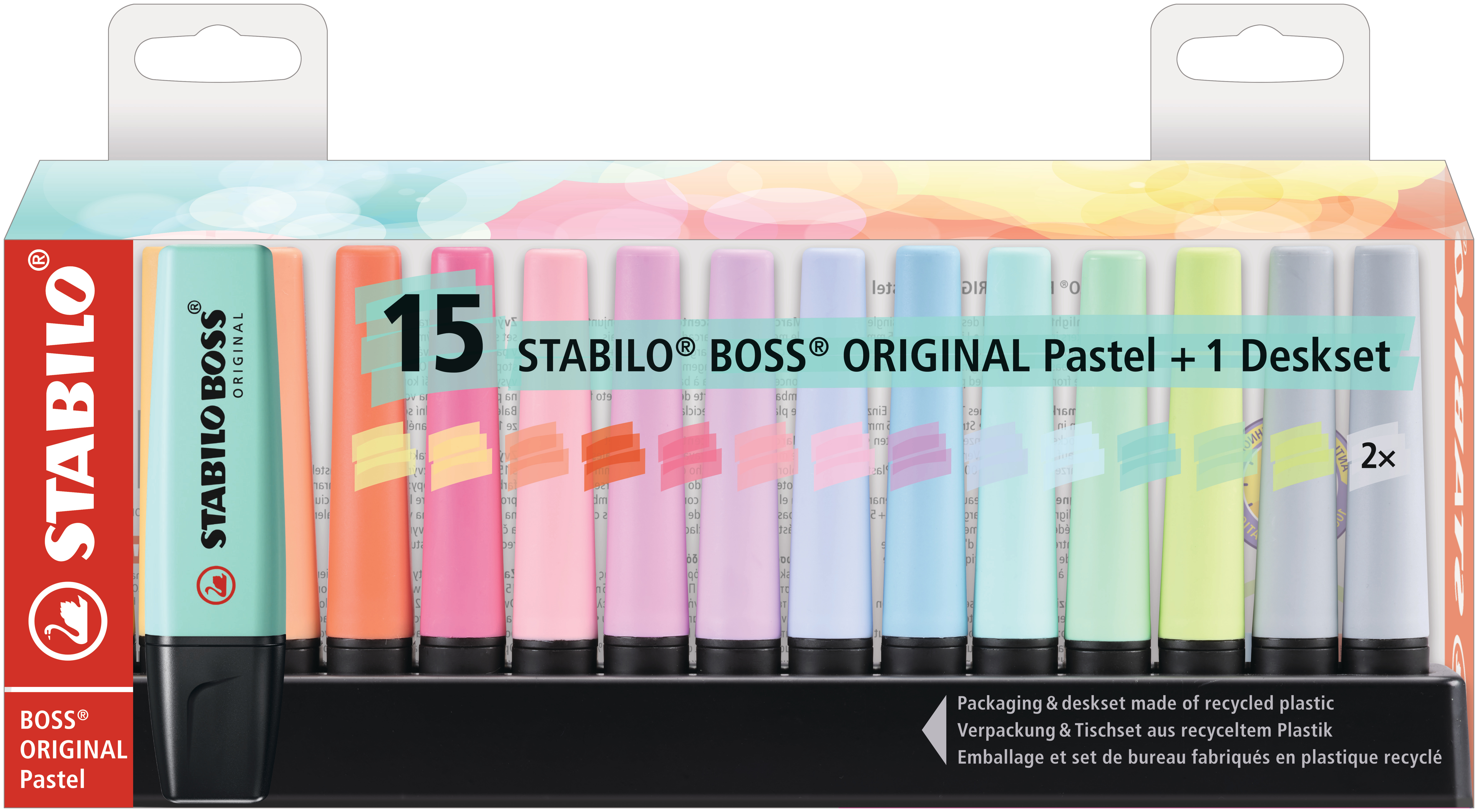 STABILO BOSS Pastell 2-5mm 7015-02-5 Set 15 pcs.