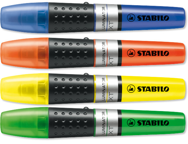 STABILO Tischset LUMINATOR 2-5mm 7104-2 4-couleurs