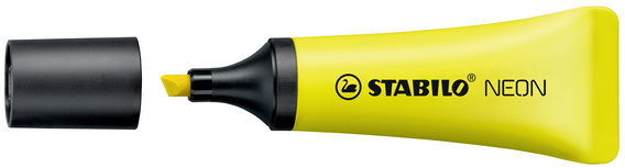 STABILO Textmarker Neon 2-5mm 72/24 jaune jaune