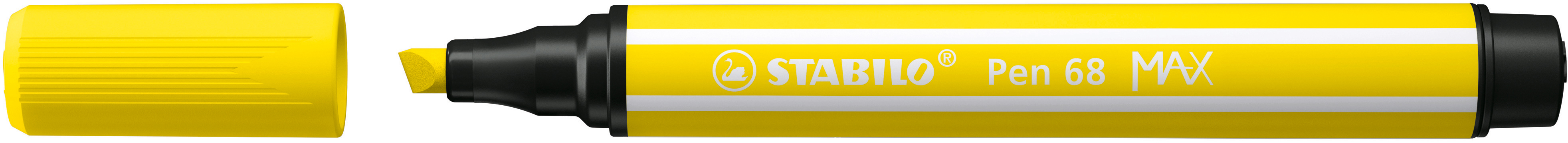 STABILO Stylo Fibre 68 MAX 2+5mm 768/24 jaune citron