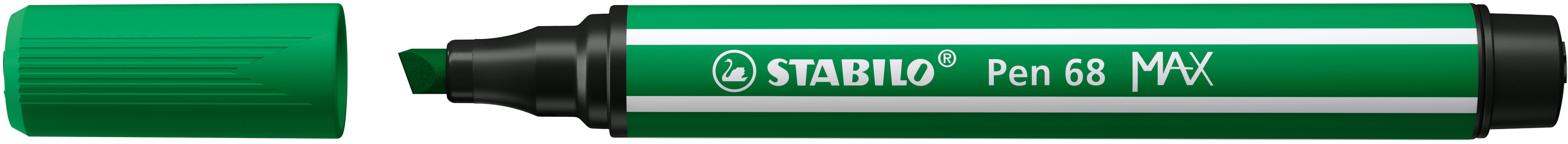 STABILO Stylo Fibre 68 MAX 2+5mm 768/36 vert émeraude vert émeraude