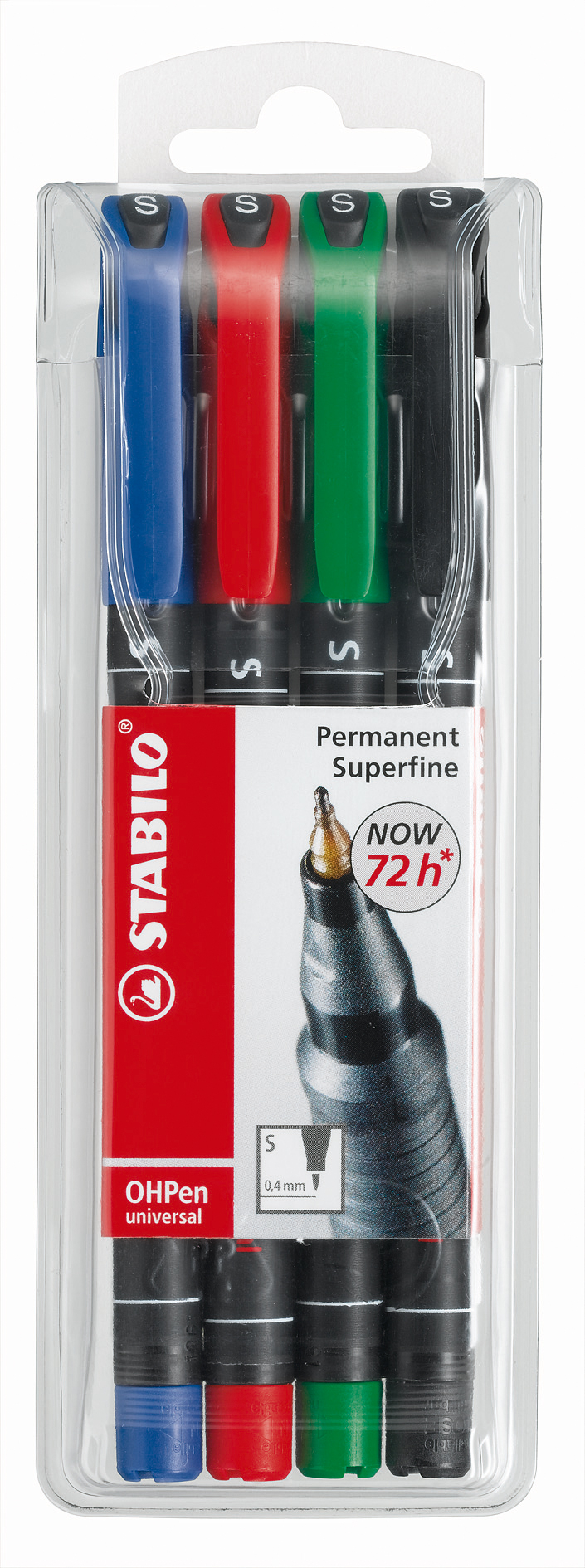 STABILO OHP Pen permanent S 841/4 4 pcs., étui 4 pcs., étui
