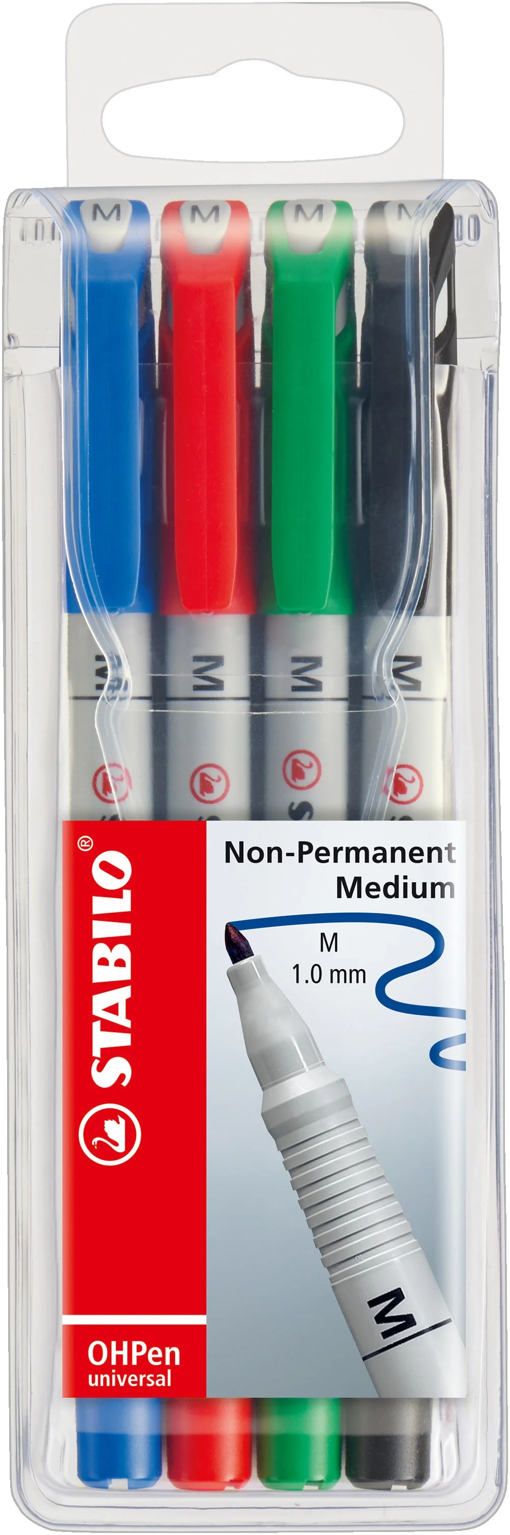STABILO OHP Pen non-perm. M 853/4 4 pcs., étui