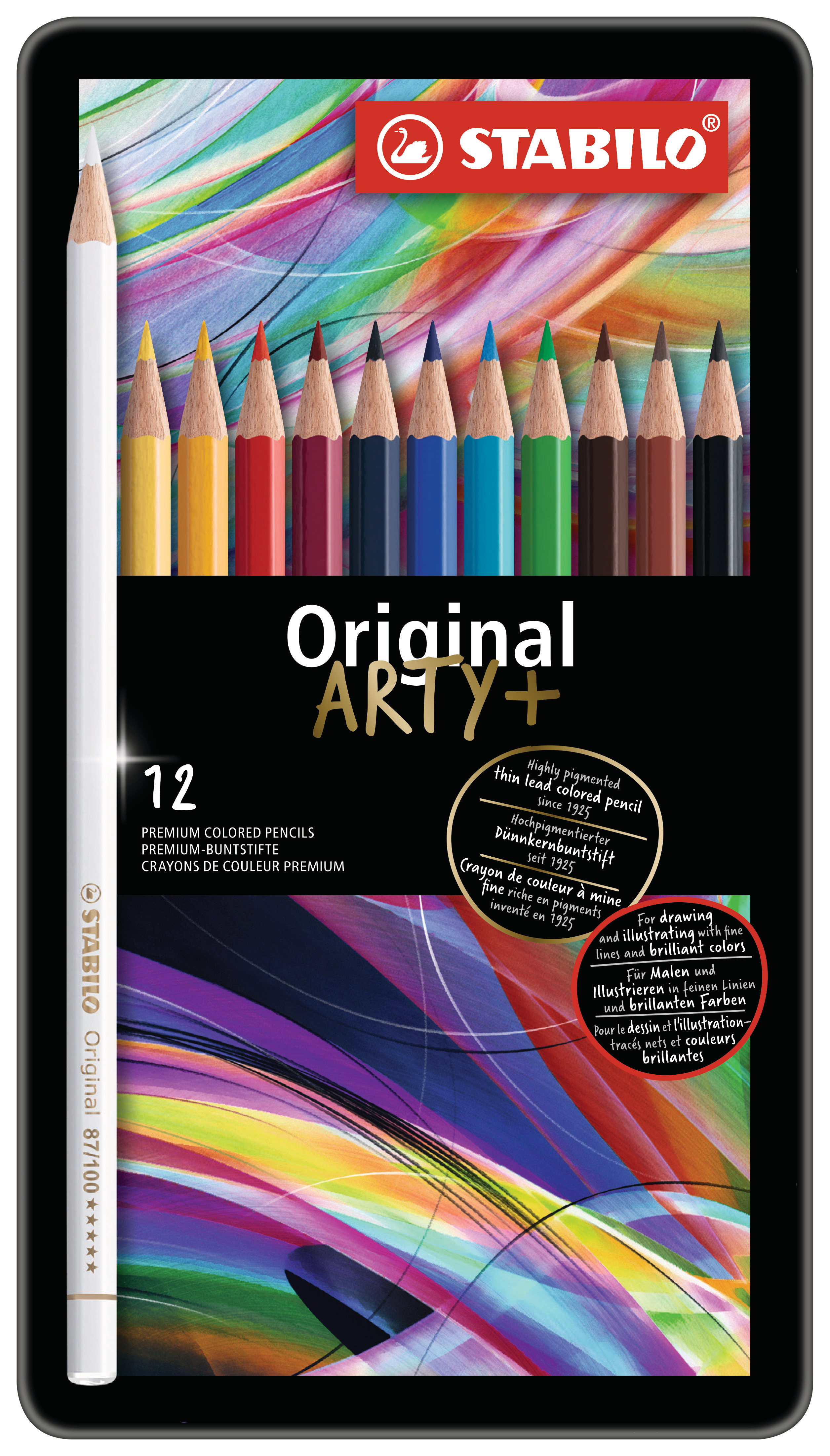 STABILO Crayon de couleur original 8773-6 12 cas