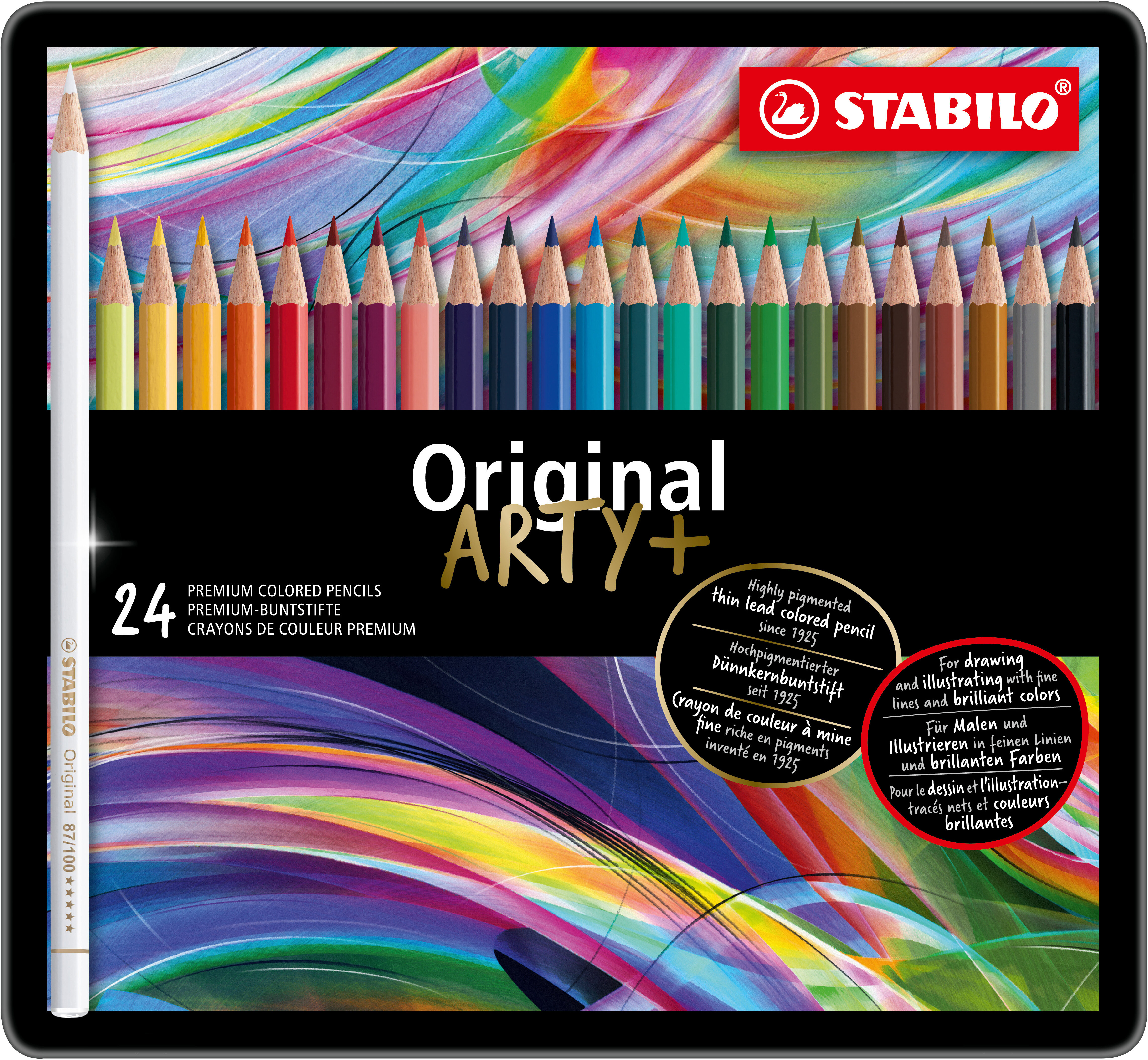 STABILO Farbstifte ARTY+ 8774-6 ass. Metalletui 24 Stück