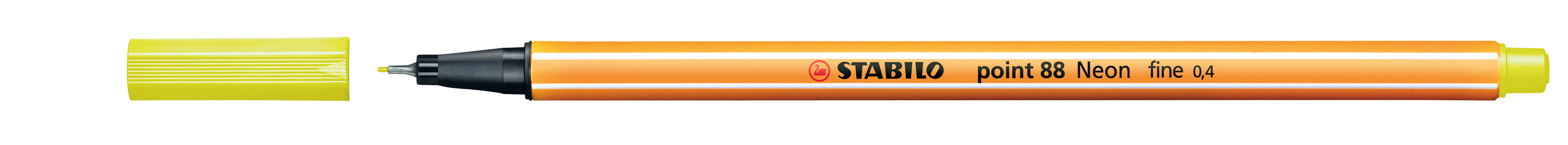 STABILO Stylo Fibre point 88 0,4mm 88/024 jaune néon