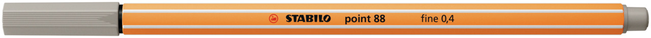 STABILO Stylo fibre Point 88 0.4mm 88/93 gris chaud