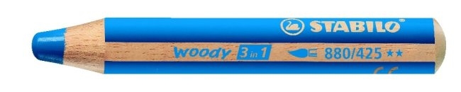 STABILO Crayon couleur Woody 3 in 1 880/425 bleu