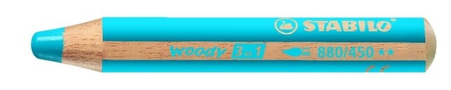 STABILO Crayon couleur Woody 3 in 1 880/450 cyan