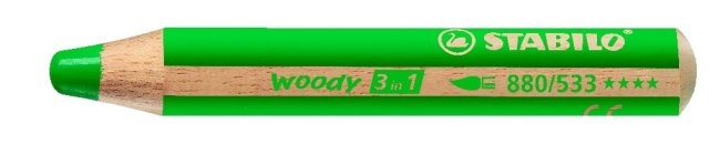 STABILO Crayon couleur Woody 3 in 1 880/533 vert foncé