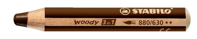 STABILO Crayon couleur Woody 3 in 1 880/630 brun