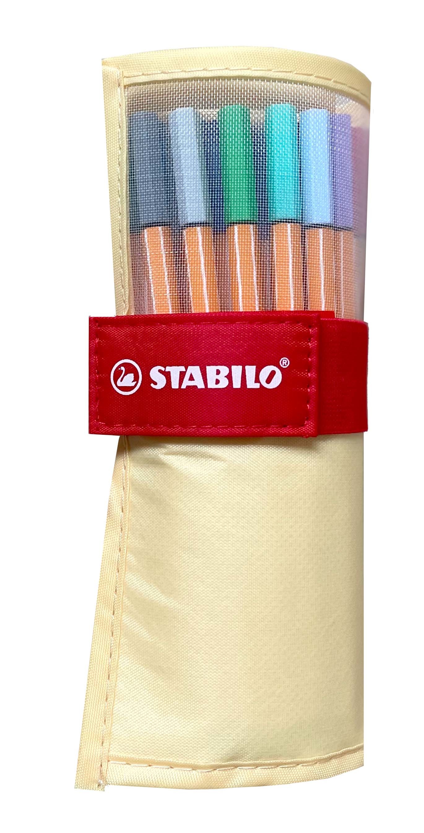 STABILO Rollerset point 88 0.4mm 8825-08-02CH 25 couleurs ass. jaune pastel