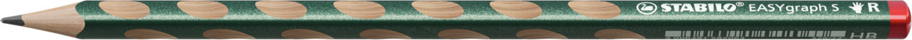 STABILO Crayon Easygraph S HB B-58218-10 Vert métallique, R, BL Vert métallique, R, BL