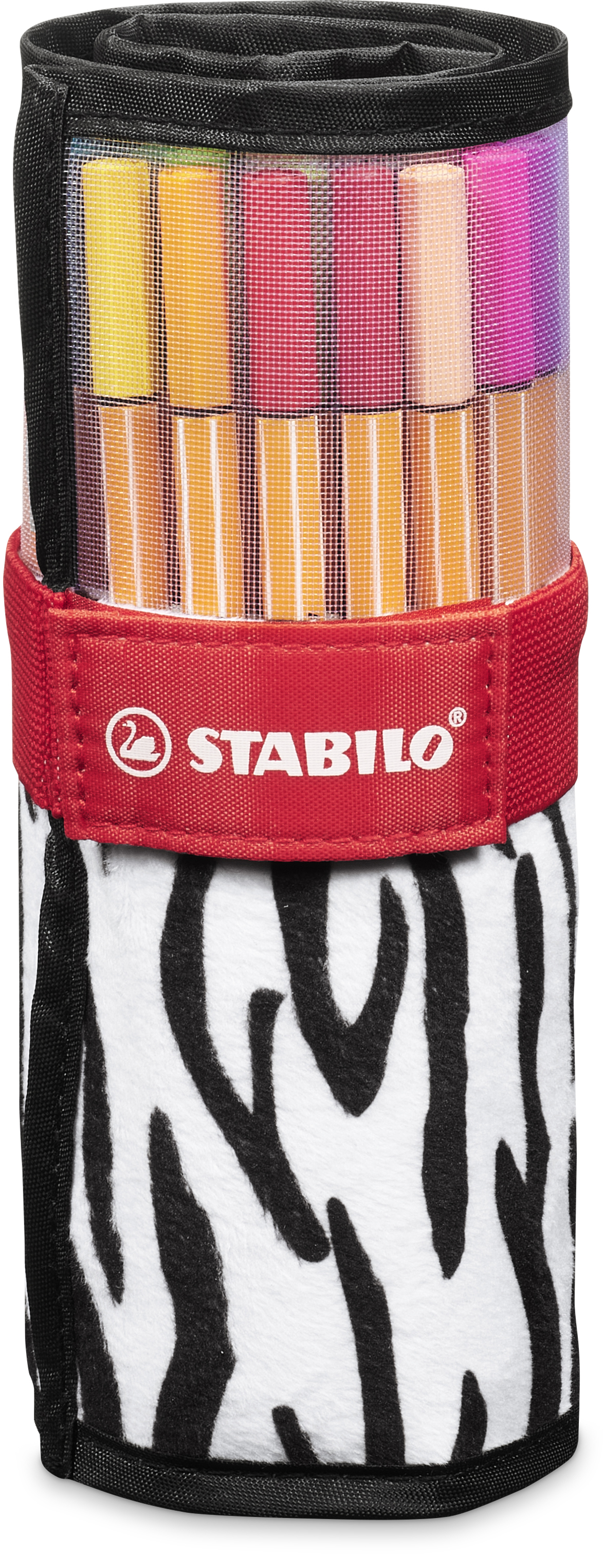 photo STABILO Rollerset Point 88 0.4mm CH8825-08-06 zèbre 25 pièces