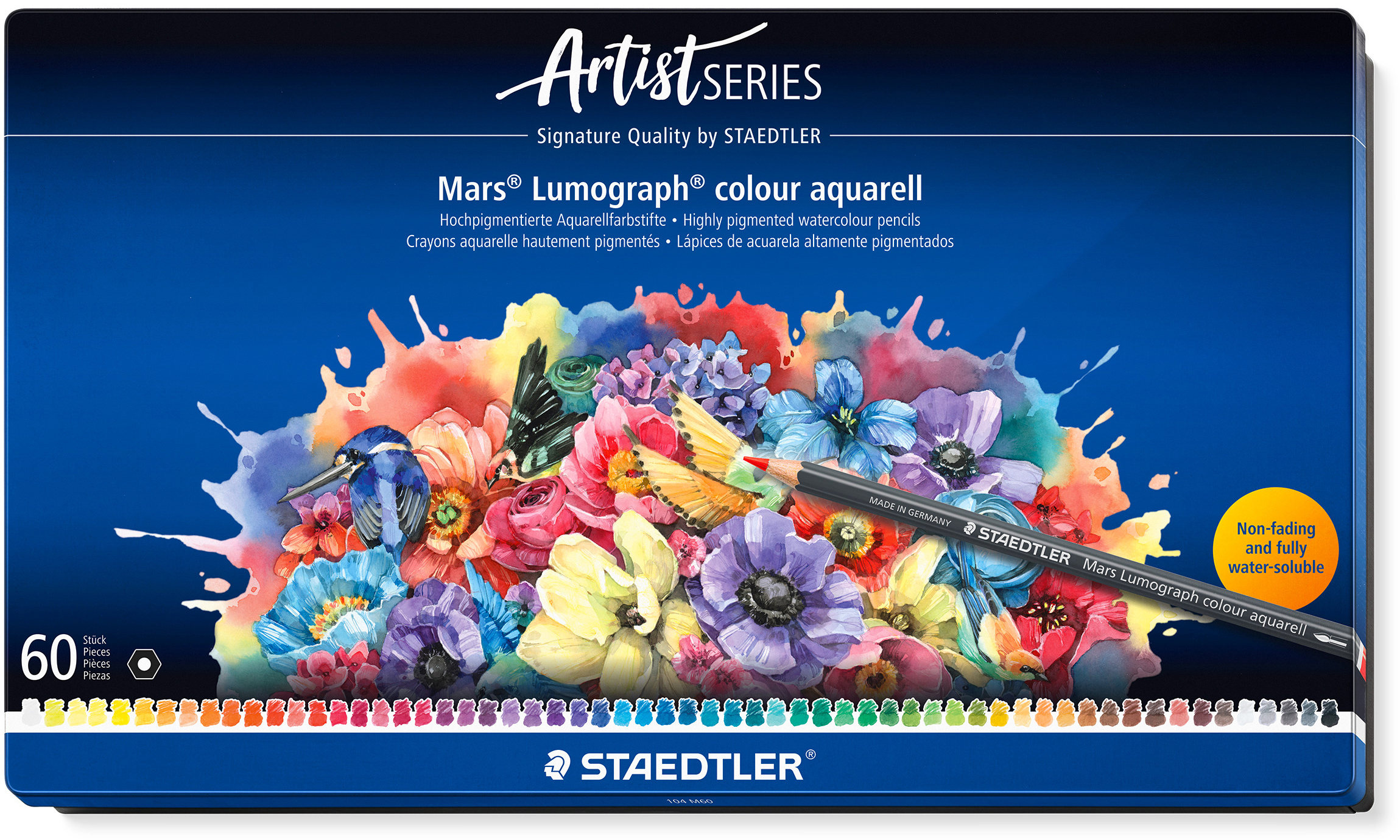 photo STAEDTLER Crayons de couleur ArtistLine 104M60 assorti 60 pièces