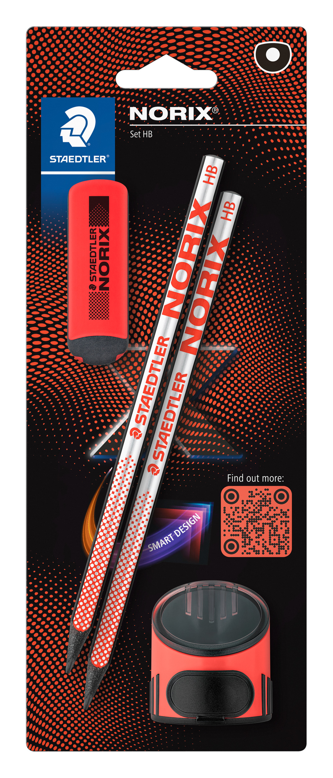 photo STAEDTLER Crayon NORIX HB 181-HBBK2 incl. tc, gomme 2 pièces