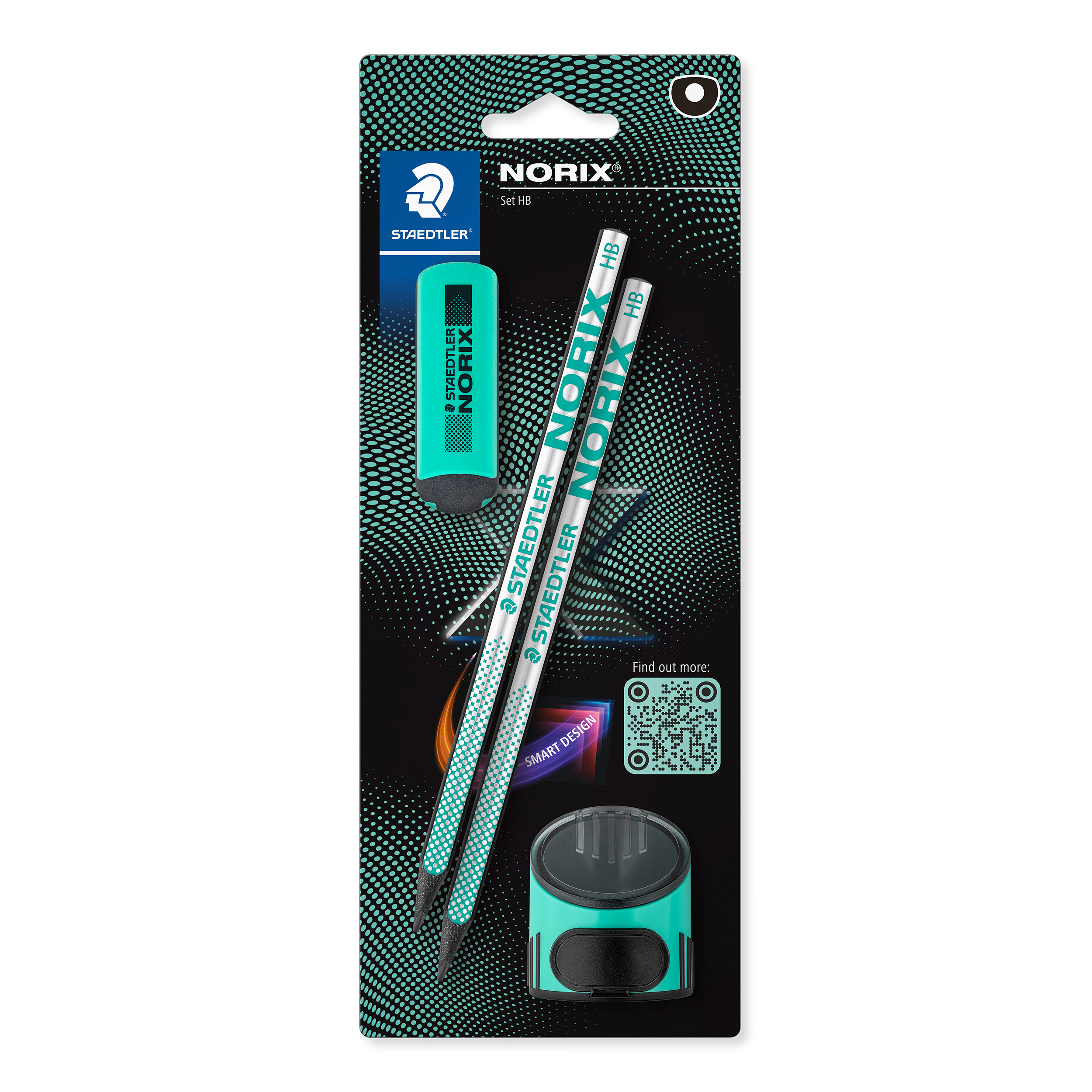 photo STAEDTLER Crayon NORIX HB 181-HBBK2 incl. tc, gomme 2 pièces