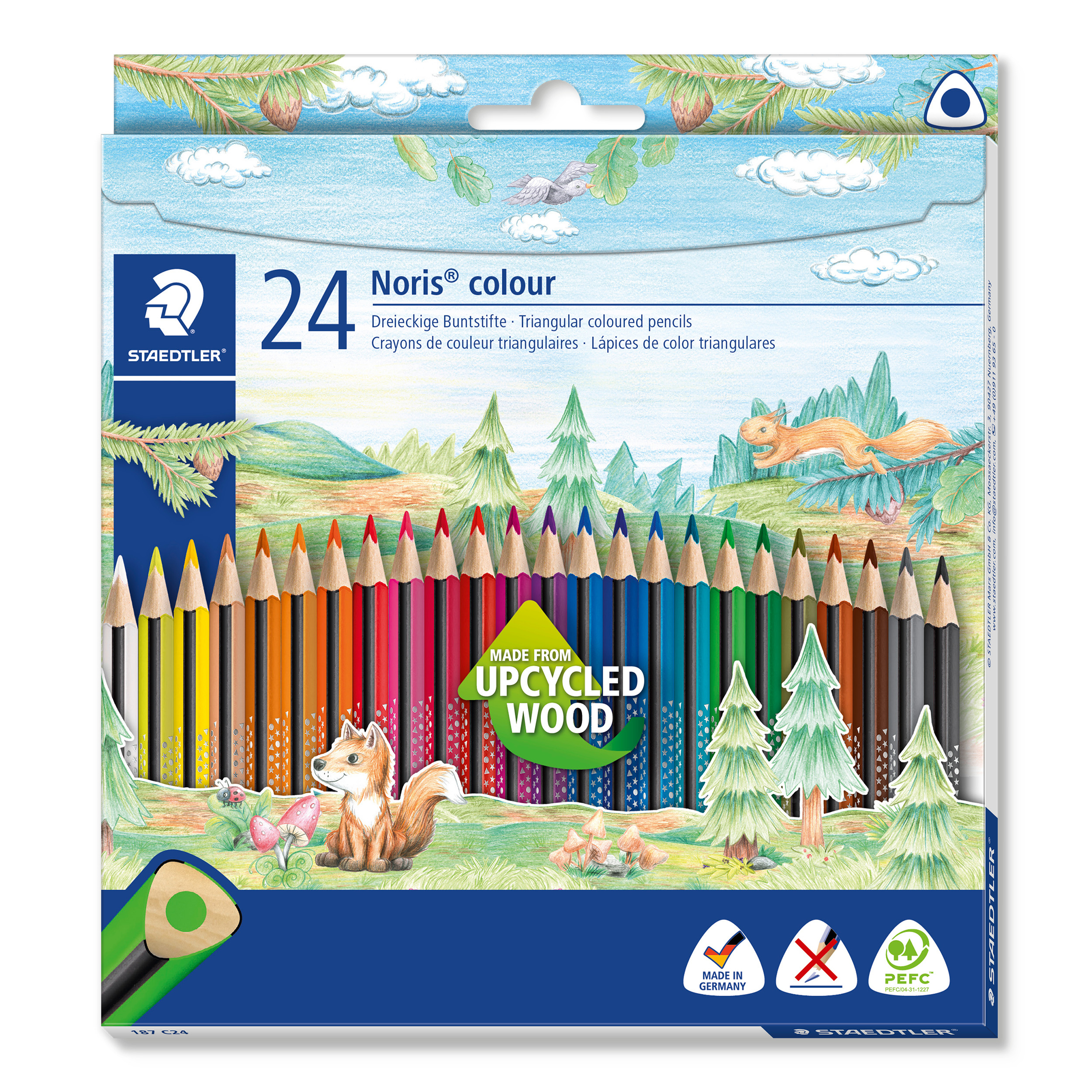 STAEDTLER Crayons couleur Noris 187C2403 upcycled Wood 24 pcs. upcycled Wood 24 pcs.