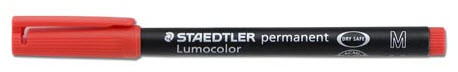 STAEDTLER Lumocolor permanent M 317-2 rouge