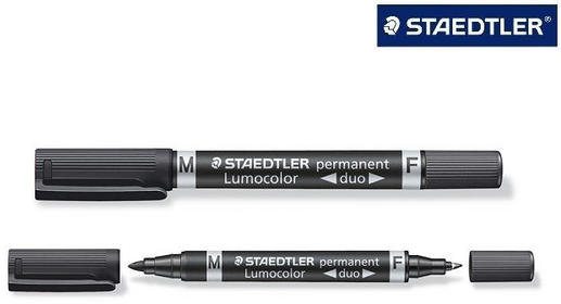 STAEDTLER Lumocolor DUO 348 0.6/1.5mm 348-9 noir perm.