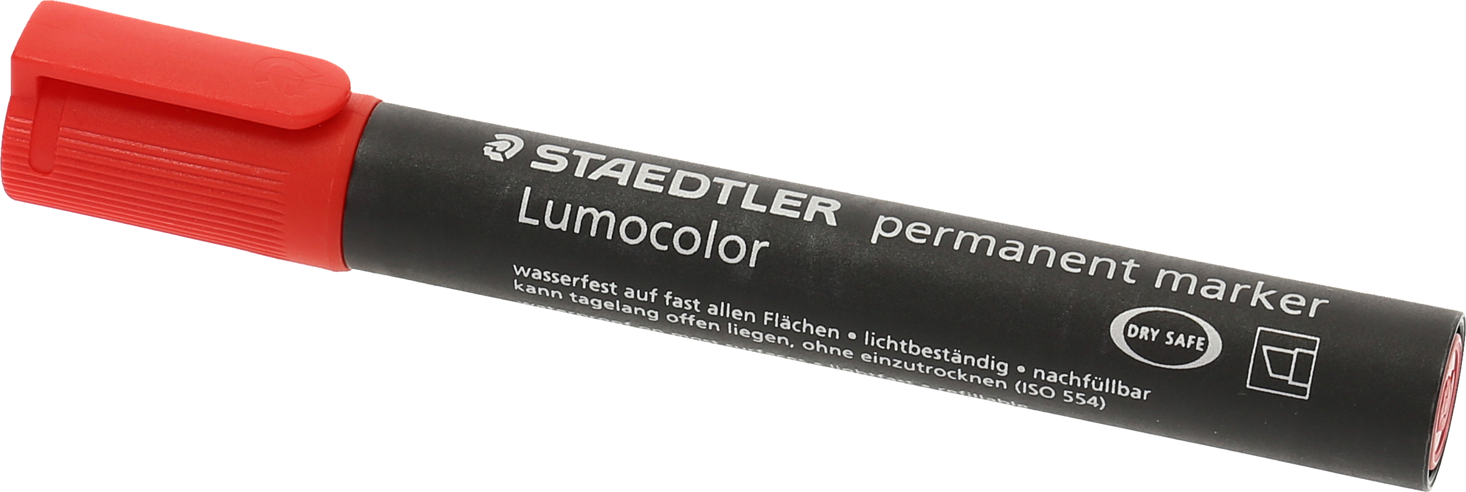 photo STAEDTLER Perm. Marker Lumocolor 350 350-2 rouge, pointe biseau