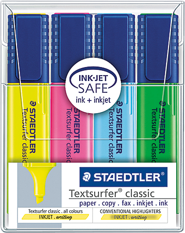 STAEDTLER Textsurfer Classic 364WP4 4 couleurs ass.
