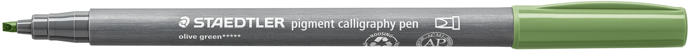 STAEDTLER Feutre de coloriage 2mm 375-57 vert olive, dent. calligraphie vert olive, dent. calligraph