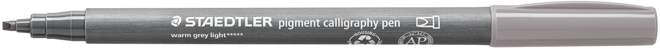 STAEDTLER Feutre de coloriage 2mm 375-840 gris chaud clair, calligraphie gris chaud clair, calligrap