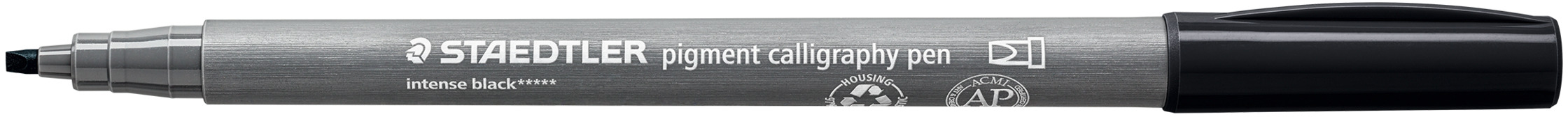 STAEDTLER Feutre de coloriage 2mm 375-99 noir intense,dent.calligraphie noir intense,dent.calligraph
