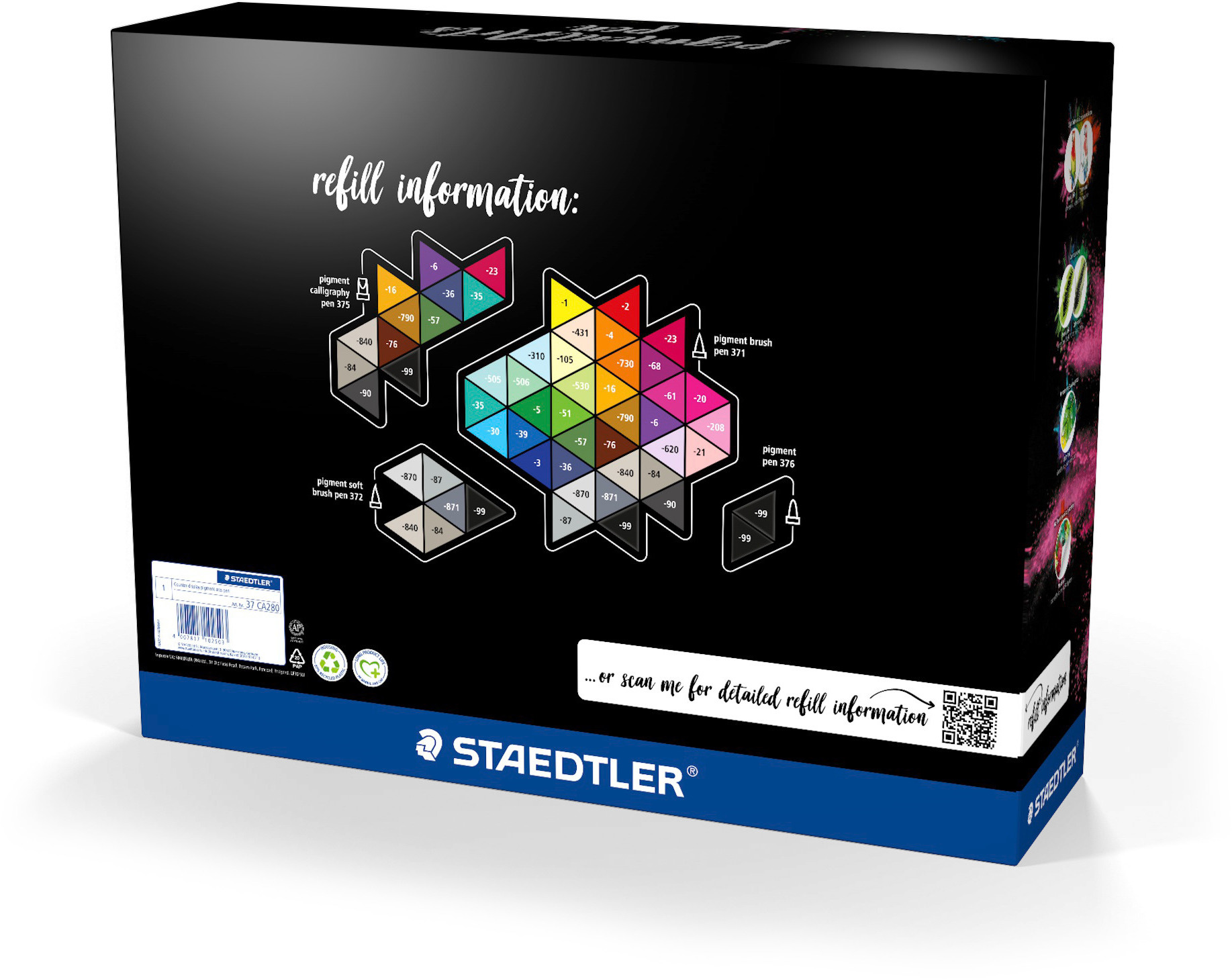 STAEDTLER Pigment Art Pens 37CA280 280 pièces